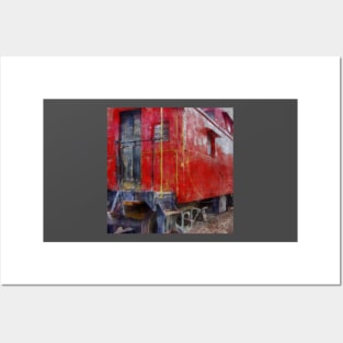 Old Red Caboose Posters and Art